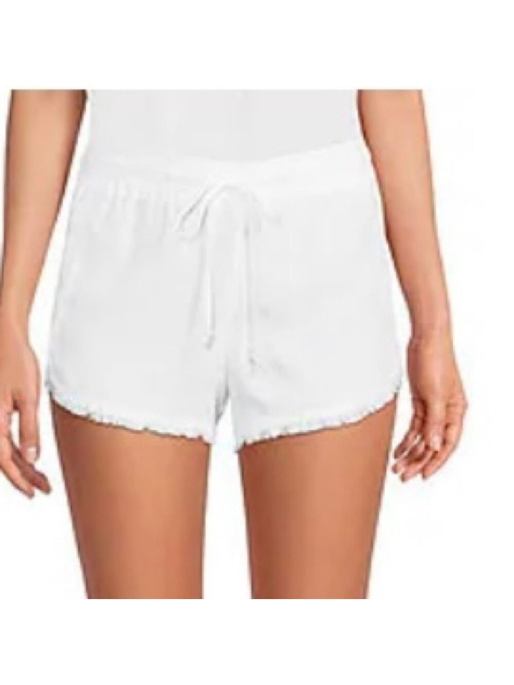 Cloth & Stone Cream Drawstring Shorts